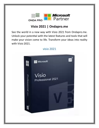 Visio 2021  Ondapro.me