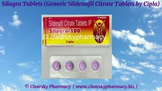 Silagra Tablets (Generic Sildenafil Citrate Tablets by Cipla)