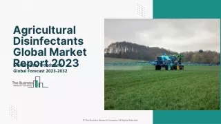 Global Agricultural Disinfectants Market Size, Share And Developments By 2032