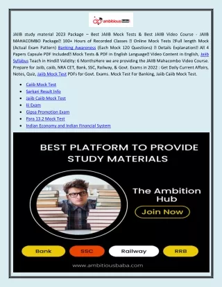 Jaiib Syllabus