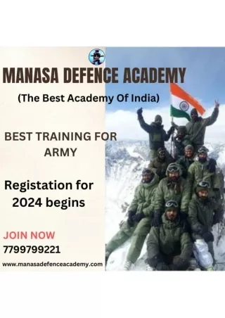 BEST TRAINING FOR ARMY IN INDIA