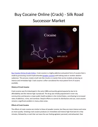 Buy Cocaine Online