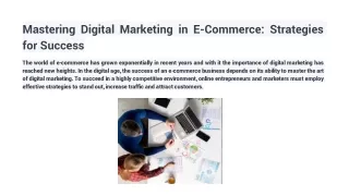 Mastering Digital Marketing in E-Commerce_ Strategies for Success