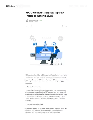 SEO Consultant Insights: Top SEO Trends to Watch in 2023