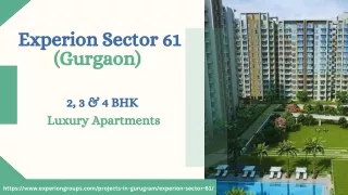 Expеrion Sеctor 61 Gurgaon | Prеmium Rеsidеntial Apartmеnts
