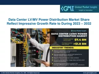 Data Center LV/MV Power Distribution Market Share Reflect Impressive Growth Rate