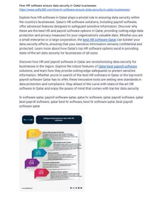 "Qatar Payroll Software: Guarding Your Financial Data"