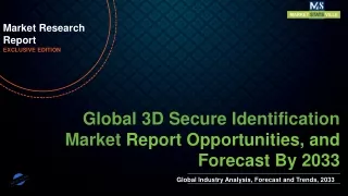 3D Secure Identification Market Worth US$ 2,566.99 million by 2033