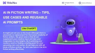 AI IN FICTION WRITING