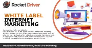 Know About Rocket Driver's White Label Internet Marketing Service