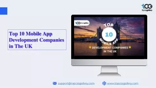 Top 10 Mobile App Development Companies in The UK