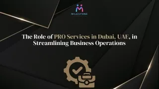 The Role of PRO Services in Dubai, UAE, in Streamlining Business Operations