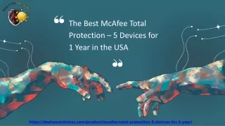 The Best McAfee Total Protection – 5 Devices for 1 Year in the USA