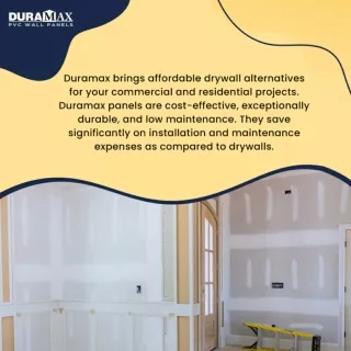 Duramax is a Lightweight Drywall Alternatives Ensuring Seamless Installation