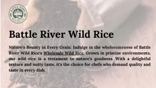 Bulk wild rice for sale