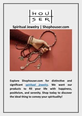 Spiritual Jewelry | Shophouser.com