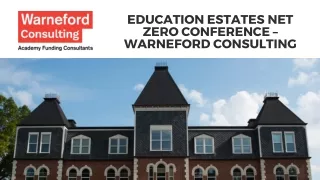 Warneford Consulting's Education Estates Net Zero Conference