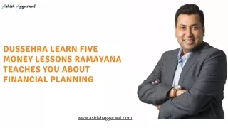 Dussehra learn five money lessons Ramayana teaches you about financial planning