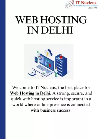 Web Hosting In Delhi | ITNucleus