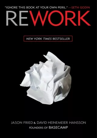 [PDF READ ONLINE] PDF/READ  Rework ebooks