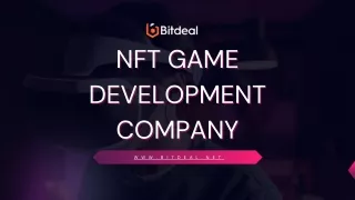 NFT Game Development Company - Bitdeal