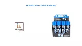 NEON Butane Gas - 300-750 ML 12pk-9pk