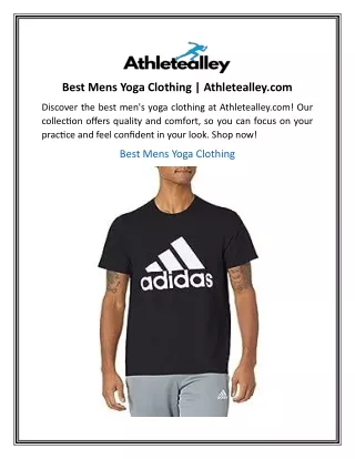 Best Mens Yoga Clothing  Athletealley