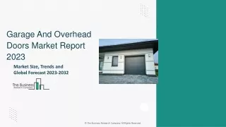 Garage And Overhead Doors Market Trends, Growth Revenue, Insights 2032