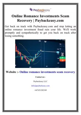 Online Romance Investments Scam Recovery | Paybackeasy.com