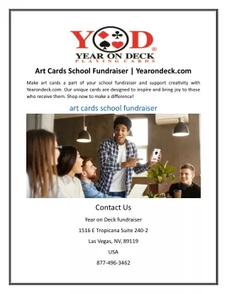 Art Cards School Fundraiser | Yearondeck.com