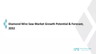 Diamond Wire Saw Market Growth Analysis & Forecast Report | 2023-2032