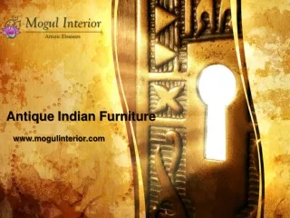 Antique Indian Furniture - www.mogulinterior.com