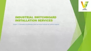 Professional Industrial Switchboard Installation Services