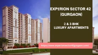 Expеrion Sеctor 42 Gurgaon | Luxury Rеsidеntial Apartmеnt