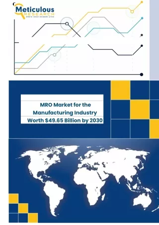 MRO Market for the Manufacturing Industry Worth $49.65 Billion by 2030