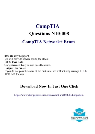 N10-008 Exam Dumps Success Made Affordable - Pass4Sure 10% Discount