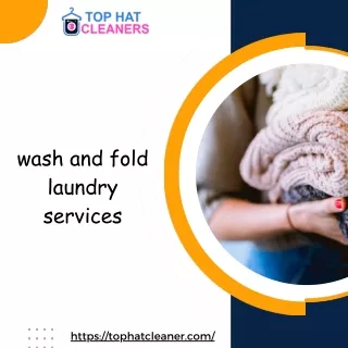 wash and fold laundry services