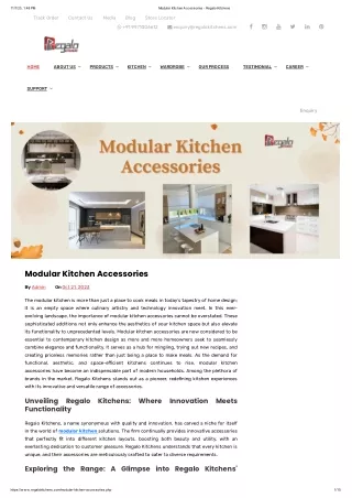 Modular Kitchen Accessories