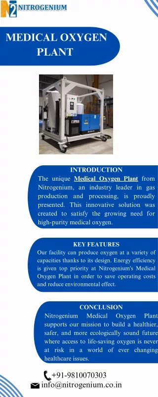 Medical Oxygen Plant | Nitrogenium