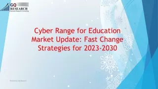 Global Cyber Range for Education Market: Overview