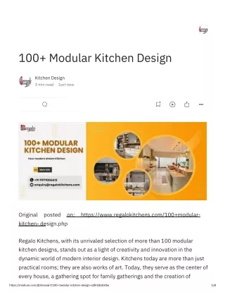 100  Modular Kitchen Design