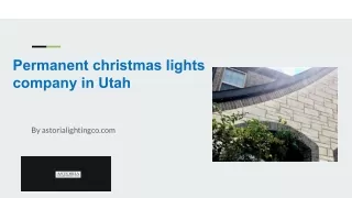 Permanent christmas lights company in Utah