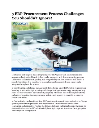 5 ERP Procurement Process Challenges You Shouldn't Ignore!