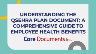 Understanding the QSEHRA Plan Document