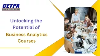 Unlocking the Potential of Business Analytics Courses