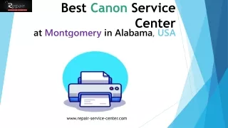 Canon service center in Montgomery