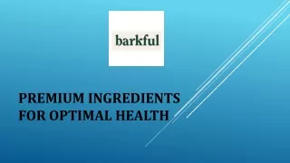 Premium Ingredients for Optimal Health