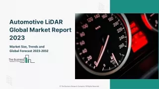 Automotive LiDAR Market 2023 - By Size, Share, Trends And Growth Prospects 2032