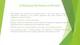 Is Hydrogen the Future or Electric