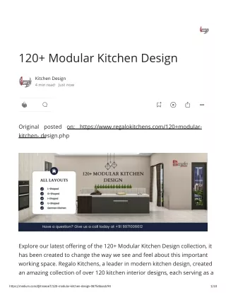 120  Modular Kitchen Design